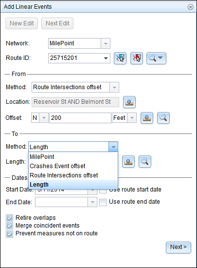 To Method length selection